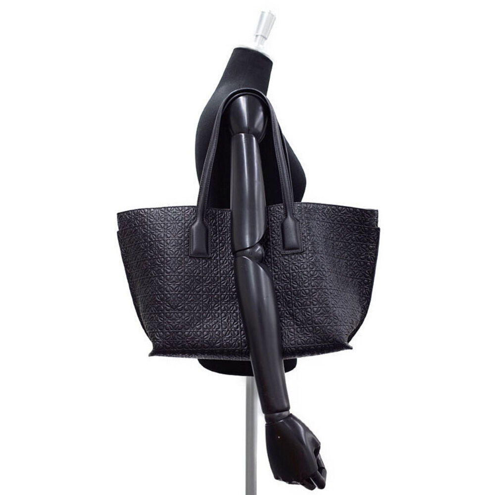 Loewe calfskin Tote T handbag leather Shopper embossed Bag Anagram - Picture 9 of 9